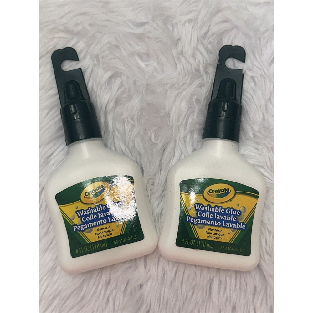 Crayola Washable Glue 4oz Non-Toxic White School Craft Glue Lot of 2
